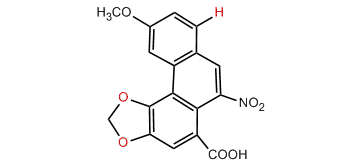 10-Methoxy-6-nitrophenanthro[3,4-d]-1,3-dioxole-5-carboxylic acid
